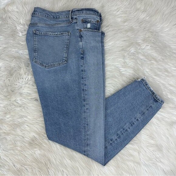 AGOLDE Women's Blue Cycle NICO High Rise Button-Fly Designer Jean W32-34.25/L27 - Picture 2 of 12